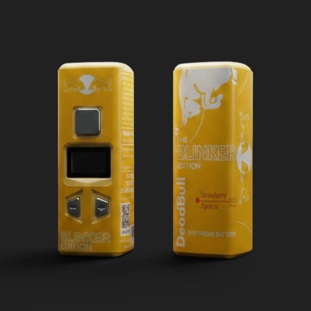 novelty vape battery 510 REDBULL YELLOW 510 Battery – Secret Solder LLC Flavour:Blueberry Splash Challenger Strawberry Ice Lost Mary