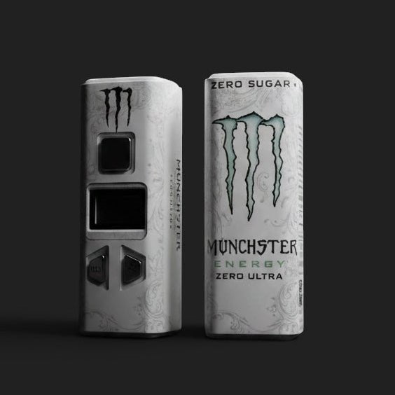 MONSTER WHITE - 510 Battery novelty 510 thread battery by Secret Solder LLC