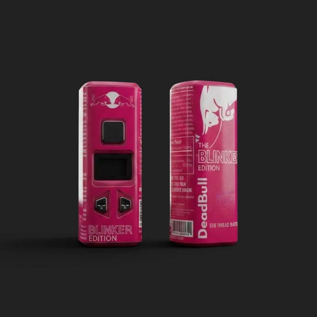 REDBULL PINK - 510 Battery novelty 510 thread battery by Secret Solder LLC