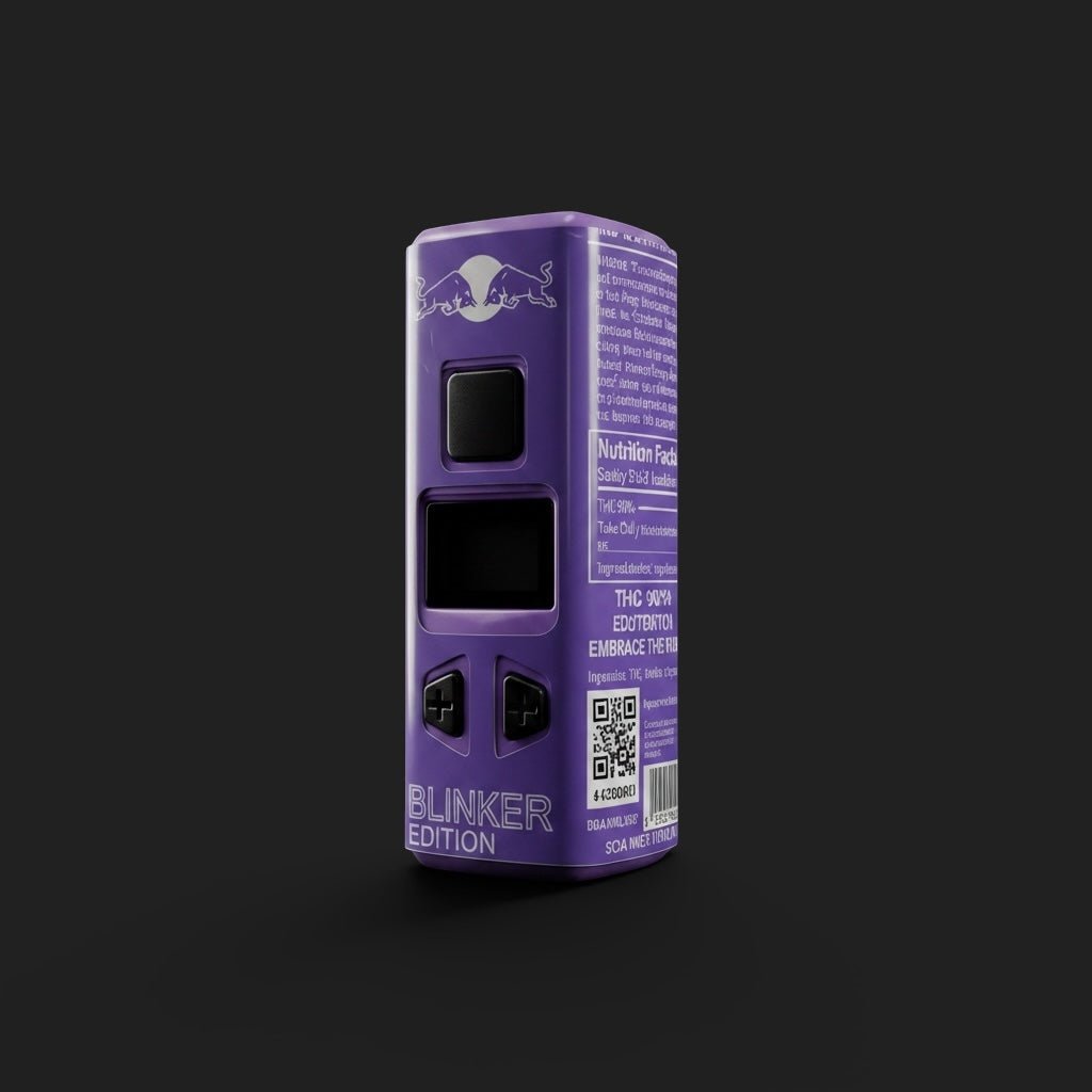 REDBULL PURPLE - 510 Battery novelty 510 thread battery by Secret Solder LLC